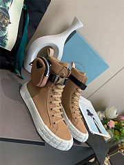 Prada Wheel Cassetta high-top Boots Beige - 1