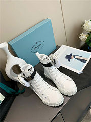 Prada Wheel Cassetta high-top Boots White - 1