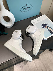 Prada Wheel Cassetta high-top Boots White - 6