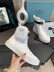 Prada Wheel Cassetta high-top Boots White - 4