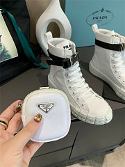 Prada Wheel Cassetta high-top Boots White - 3