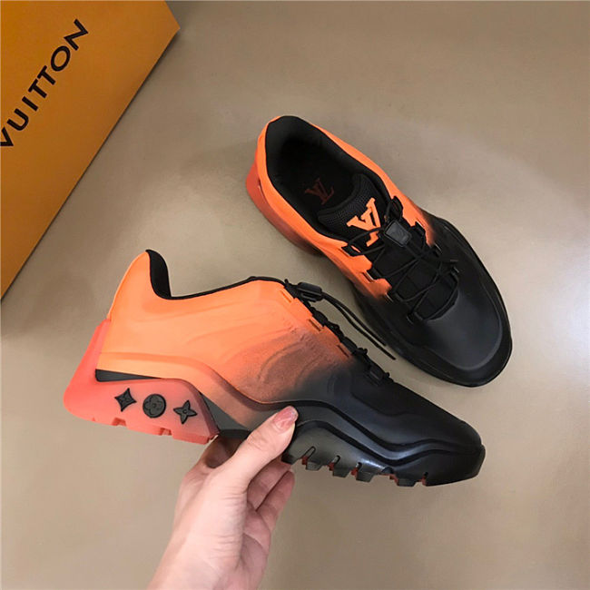 Louis Vuitton Millenium sneaker Orange Black - 1