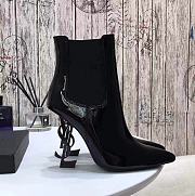 YSL Opyum Ankle Boots with Black Heels - 4