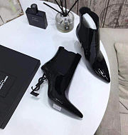 YSL Opyum Ankle Boots with Black Heels - 3