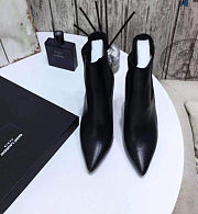 YSL Opyum Ankle Boots Black Heel - 2