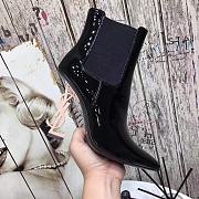 YSL Opyum Ankle Boots with Pink Heel - 1