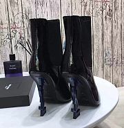 YSL Opyum Ankle Boots with Blue Heel - 4