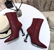 YSL Opyum Ankle Boots Rouge - 4