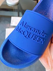 Alexander McQueen Pool Slide Blue - 6