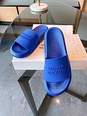 Alexander McQueen Pool Slide Blue - 4