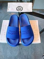 Alexander McQueen Pool Slide Blue - 3