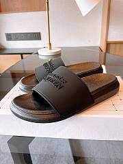 Alexander McQueen Pool Slide Black - 1