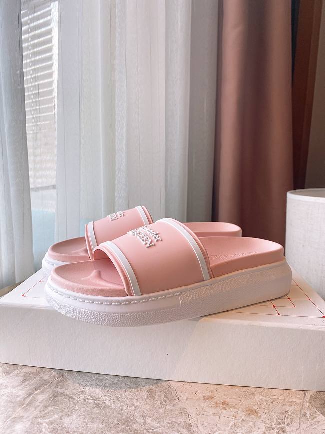 Alexander McQueen Pool Slide Pink - 1