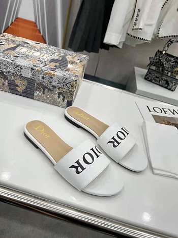 Christian Dior Slide White