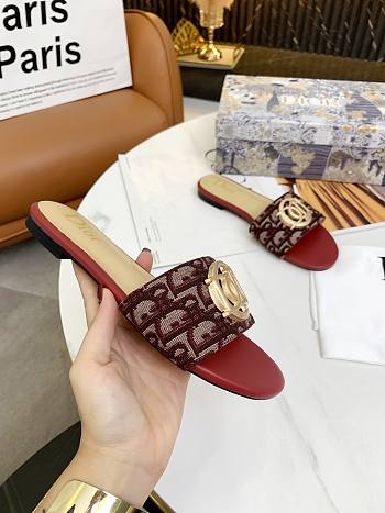 Christian Dior Dway Slide Red