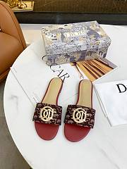 Christian Dior Dway Slide Red - 4