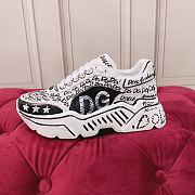  Dolce & Gabbana Hand-painted graffiti calfskin nappa Daymaster sneakers - 1