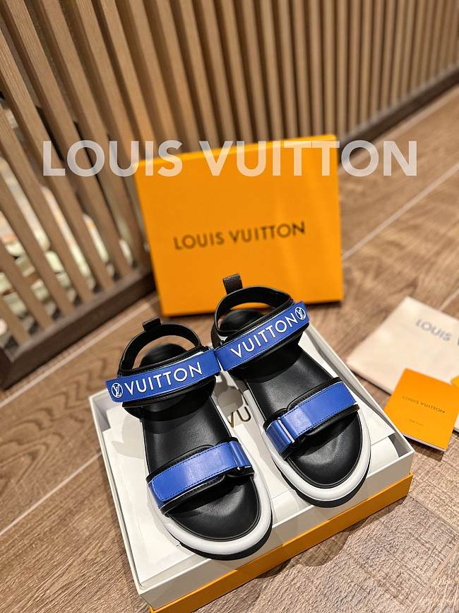 Louis Vuitton Pool Pillow flat comfort sandal Blue - 1