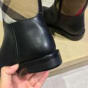 Burberry Strap Detail House Check and Rubber Rain Boots - 4