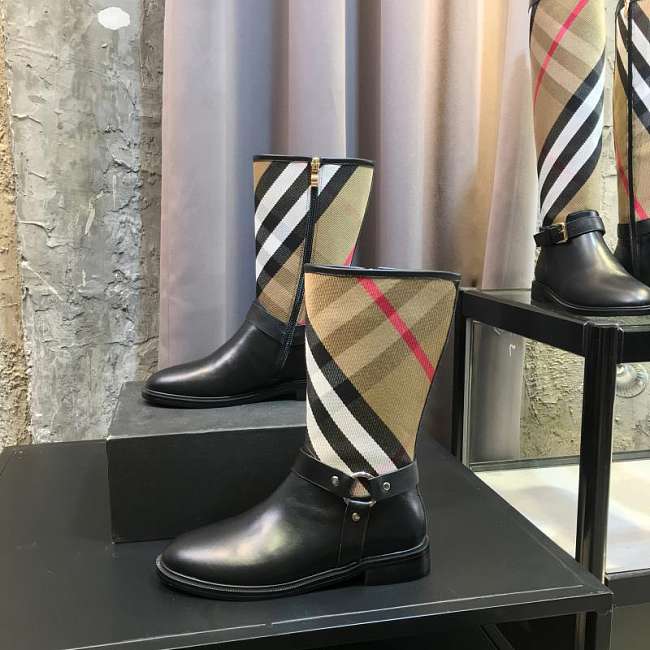 Burberry House Check and Rubber Rain Boots - 1