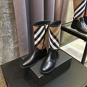 Burberry House Check and Rubber Rain Boots - 4