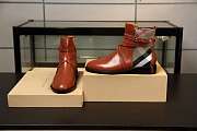 Burberry House Check and Leather Ankle Boots - 6