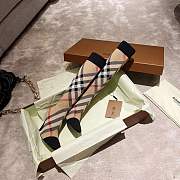 Burberry Strap Detail House Check and Rubber Rain Boots beige - 4