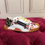 Dolce & Gabbana Mixed-materials NS1 slip-on sneakers flowers and tiger print - 4