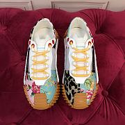 Dolce & Gabbana Mixed-materials NS1 slip-on sneakers flowers and tiger print - 3