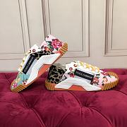 Dolce & Gabbana Mixed-materials NS1 slip-on sneakers flowers and tiger print - 2