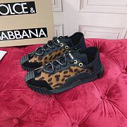 Dolce & Gabbana Mixed-materials NS1 slip-on sneakers tiger print brown - 1