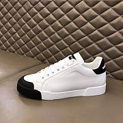 Dolce & Gabbana  Portofino sneakers in nappa leather and rubber toe-cap black - 1