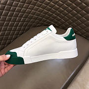 Dolce & Gabbana Portofino sneakers in nappa leather and rubber toe-cap green - 5