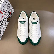 Dolce & Gabbana Portofino sneakers in nappa leather and rubber toe-cap green - 2