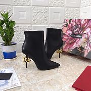 Dolce & Gabbana ankle boots with DG Pop heel black - 4