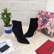 Dolce & Gabbana ankle boots with DG Pop heels black - 3