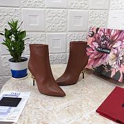 Dolce & Gabbana ankle boots with DG Pop heel brown - 3