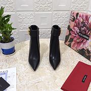 Dolce & Gabbana ankle boots with DG Pop heels and logo black  - 3