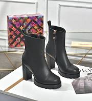 Louis Vuitton Silhouette ankle boot Monogram Patent Black - 1