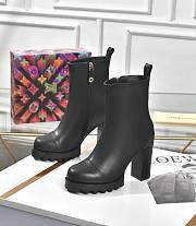 Louis Vuitton Silhouette ankle boot Monogram Patent Black - 5