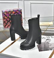 Louis Vuitton Silhouette ankle boot Monogram Patent Black - 4