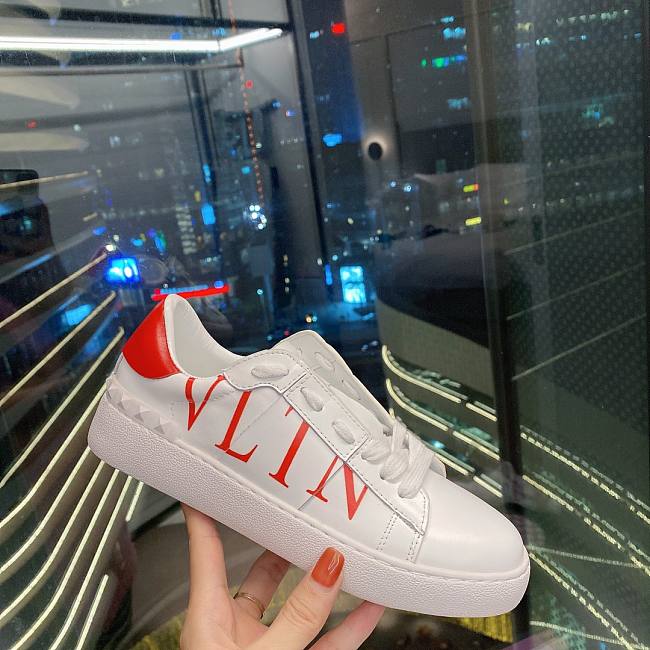 Valentino Garavani Open Sneaker VLTN logo print White Red - 1