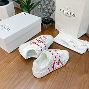 Valentino Garavani Open Sneaker VLTN logo print White Red 