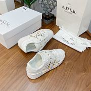 Valentino Garavani Open Sneaker VLTN logo print White Gold 