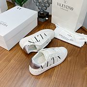 Valentino Garavani Open Sneaker VLTN logo print White Silver - 3