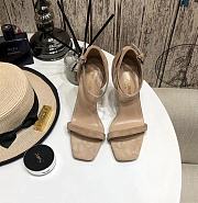 Saint Laurent Opyum Heeled Sandals Beige - 3