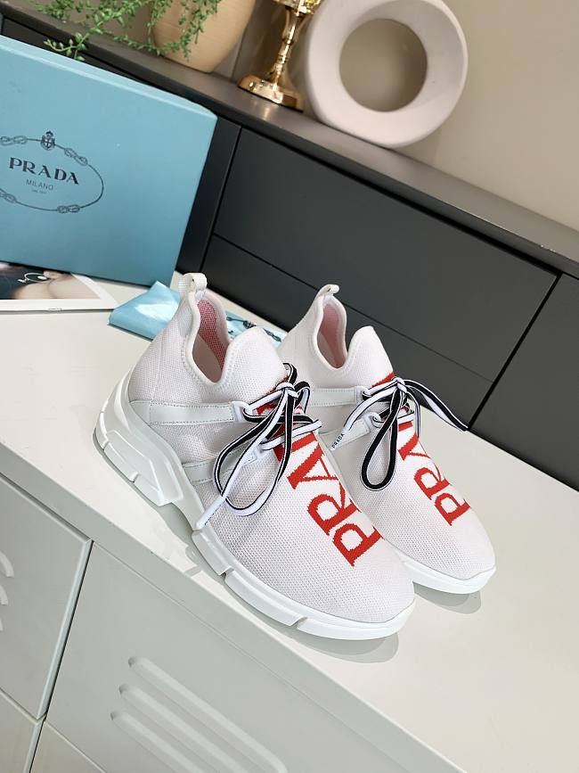 Prada Knit sneakers White Red - 1