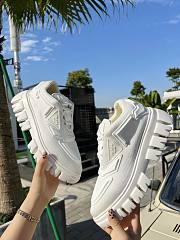 Prada Cloudbust Thunder Technical Fabric Sneakers White - 2