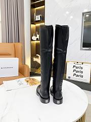 Givenchy Squared Thigh Boots Black - 4