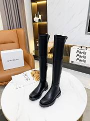 Givenchy Squared Thigh Boots Black - 5